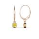 1 - Cara Yellow Diamond (4mm) Solitaire Dangling Earrings 