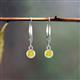 3 - Cara Yellow Diamond (4mm) Solitaire Dangling Earrings 