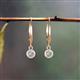 3 - Cara Forever Brilliant Moissanite (4mm) Solitaire Dangling Earrings 