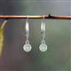 3 - Cara Opal (4mm) Solitaire Dangling Earrings 
