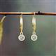 3 - Cara Lab Grown Diamond (4mm) Solitaire Dangling Earrings 