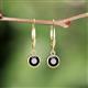 3 - Cara Black Diamond (5mm) Solitaire Dangling Earrings 