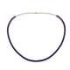 1 - Gracelyn 2.70 mm Round Blue Sapphire Adjustable Tennis Necklace 