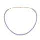 1 - Gracelyn 2.70 mm Round Tanzanite Adjustable Tennis Necklace 