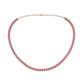 1 - Gracelyn 2.70 mm Round Pink Tourmaline Adjustable Tennis Necklace 