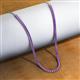 3 - Gracelyn 2.70 mm Round Amethyst Adjustable Tennis Necklace 