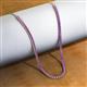 3 - Gracelyn 2.70 mm Round Amethyst Adjustable Tennis Necklace 