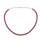 1 - Gracelyn 2.70 mm Round Ruby Adjustable Tennis Necklace 