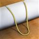 3 - Gracelyn 2.70 mm Round Yellow Diamond Adjustable Tennis Necklace 