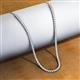3 - Gracelyn 2.70 mm Round Diamond Adjustable Tennis Necklace 