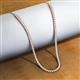 3 - Gracelyn 2.70 mm Round Diamond Adjustable Tennis Necklace 