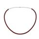 1 - Gracelyn 2.70 mm Round Red Garnet Adjustable Tennis Necklace 