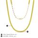 5 - Gracelyn 2.20 mm Round Yellow Diamond Adjustable Tennis Necklace 