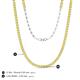 5 - Gracelyn 2.20 mm Round Yellow Sapphire Adjustable Tennis Necklace 