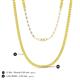 5 - Gracelyn 2.20 mm Round Yellow Sapphire Adjustable Tennis Necklace 
