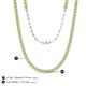 5 - Gracelyn 2.70 mm Round Peridot Adjustable Tennis Necklace 
