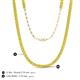 5 - Gracelyn 2.70 mm Round Yellow Diamond Adjustable Tennis Necklace 