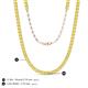 5 - Gracelyn 2.70 mm Round Yellow Sapphire Adjustable Tennis Necklace 