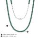 5 - Gracelyn 2.70 mm Round Lab Created Alexandrite Adjustable Tennis Necklace 