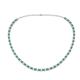 1 - Gracelyn 2.70 mm Round Diamond and Lab Created Alexandrite Adjustable Tennis Necklace 
