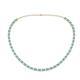 Gracelyn 2.70 mm Round Diamond and Blue Topaz Adjustable Tennis Necklace 