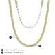 5 - Gracelyn 2.70 mm Round Yellow and White Diamond Adjustable Tennis Necklace 