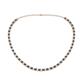 1 - Gracelyn 2.70 mm Round Lab Grown Diamond and Black Diamond Adjustable Tennis Necklace 