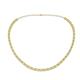 Gracelyn 2.70 mm Round Lab Grown Diamond and Yellow Sapphire Adjustable Tennis Necklace 