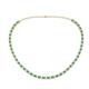 Gracelyn 2.70 mm Round Lab Grown Diamond and Lab Created Alexandrite Adjustable Tennis Necklace 