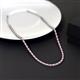 3 - Gracelyn 2.20 mm Round Diamond and Pink Tourmaline Adjustable Tennis Necklace 