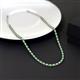 3 - Gracelyn 2.20 mm Round Diamond and Emerald Adjustable Tennis Necklace 