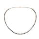 1 - Gracelyn 2.20 mm Round Black and White Diamond Adjustable Tennis Necklace 