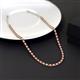 3 - Gracelyn 2.20 mm Round Diamond and Ruby Adjustable Tennis Necklace 