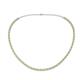 Gracelyn 2.20 mm Round Yellow and White Diamond Adjustable Tennis Necklace 