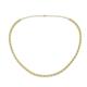 1 - Gracelyn 2.20 mm Round Yellow and White Diamond Adjustable Tennis Necklace 