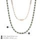 5 - Gracelyn 2.20 mm Round Diamond and Lab Created Alexandrite Adjustable Tennis Necklace 
