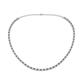 1 - Gracelyn 2.20 mm Round Diamond and Smoky Quartz Adjustable Tennis Necklace 