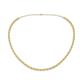 Gracelyn 2.20 mm Round Lab Grown Diamond and Citrine Adjustable Tennis Necklace 
