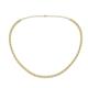 Gracelyn 2.20 mm Round Lab Grown Diamond and Yellow Sapphire Adjustable Tennis Necklace 
