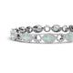 4 - Lyann Oval Opal and Round Diamond Eternity Tennis Bracelet 