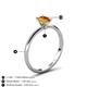 5 - Elodie 7x5 mm Oval Citrine Solitaire Engagement Ring 