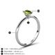 5 - Elodie 7x5 mm Oval Peridot Solitaire Engagement Ring 