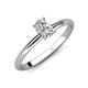 4 - Elodie 7x5 mm Oval Forever Brilliant Moissanite Solitaire Engagement Ring 