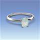 3 - Elodie 7x5 mm Oval Opal Solitaire Engagement Ring 