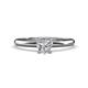 1 - Elodie 0.85 ct IGI Certified Lab Grown Diamond Heart Shape (6.00 mm) Solitaire Engagement Ring 