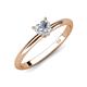4 - Elodie 6.00 mm Heart Forever Brilliant Moissanite Solitaire Engagement Ring 