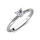 4 - Elodie 6.00 mm Heart Forever One Moissanite Solitaire Engagement Ring 