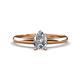 1 - Elodie GIA Certified 7x5 mm Pear Diamond Solitaire Engagement Ring 