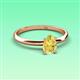 3 - Elodie 7x5 mm Pear Yellow Sapphire Solitaire Engagement Ring 
