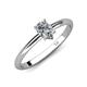 4 - Elodie 7x5 mm Pear Forever One Moissanite Solitaire Engagement Ring 